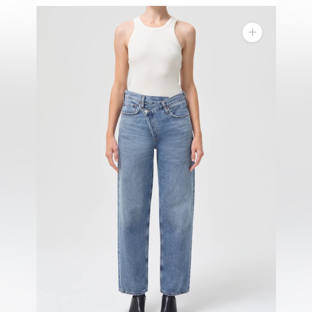 NET AGOLDE CRISS CROSS UPSIZED JEAN in Eternal, Size 29